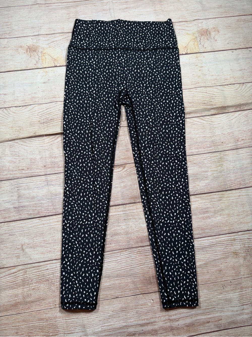 Astoria Activewear Black Printed High-Waist Leggings